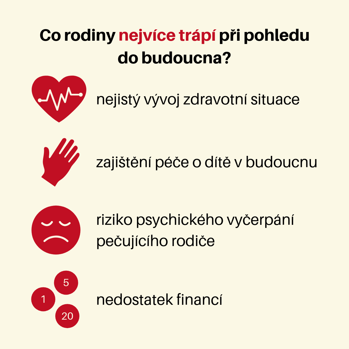 Co nejvíce rodiny trápí při pohledu do budoucna?